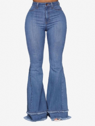 Flare Jeans Για Γυναικεία Ανοιξιάτικα Βαμβακερά Παντελόνια