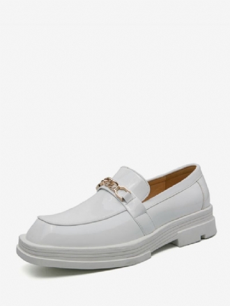 Loafer Παπούτσια Ανδρικά Pu Δερμάτινα Μεταλλικές Λεπτομέρειες Slip-on