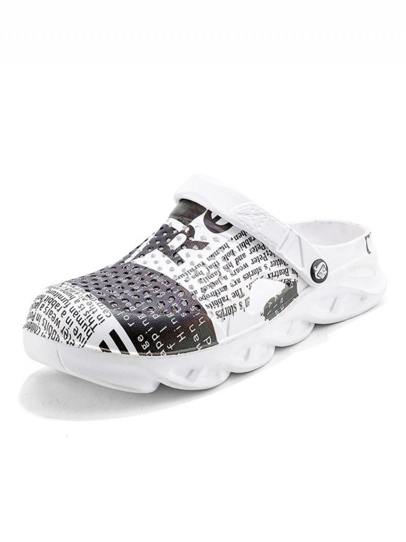 Ανδρικά Πέδιλα Slip-on Pvc Άνω Σόλα Eva - Λευκό