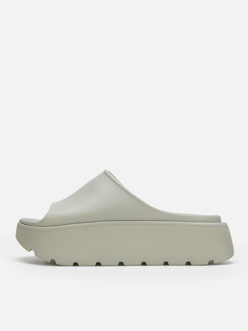 Γυναικεία Πέδιλα Slides Open Toe Flat Slide Sandals - Ανοιχτό Πράσινο