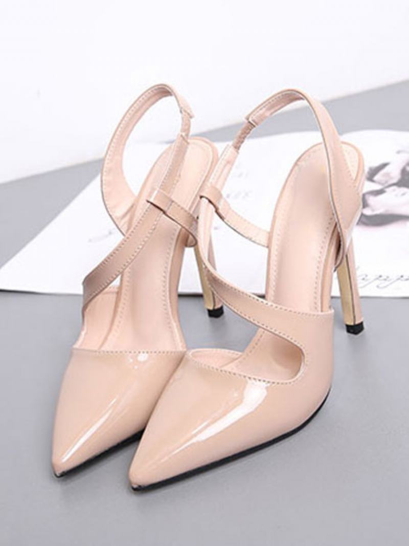 Γυναικείες Γόβες Με Μυτερό Stiletto Prom Heel Pumps Σε Γυμνό - Κίτρινο / Κόκκινο